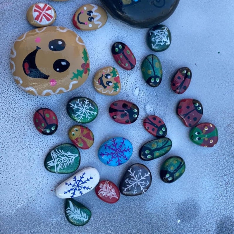 Lifetop 30PCS Painting Rocks, 3""-4"" DIY Rocks Flat & Smooth Kindness Rocks for Arts, Crafts, Decoration, Large Rocks for Painting,Hand Picked for Painting Rocks - Image 5